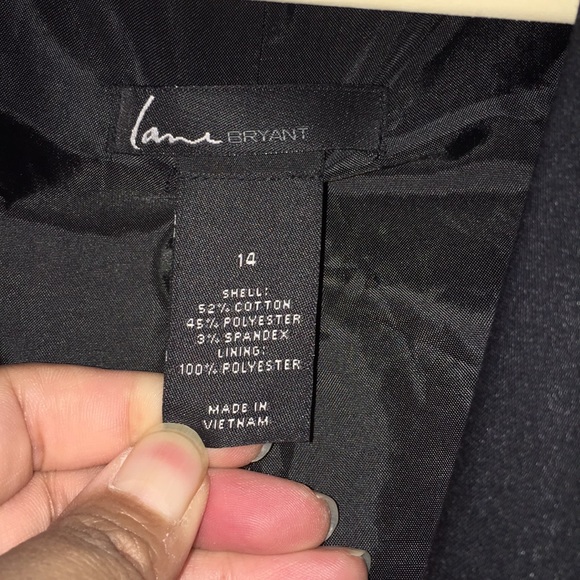 NWOT black Lane Bryant suit jacket size 14 - Picture 2 of 5